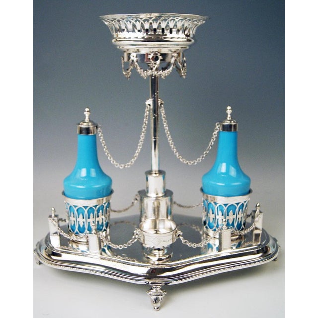 Empire Silver Huilière Spice Set by Johann Matthias Lang for Augsburg, 1802, Set of 3 For Sale - Image 9 of 15