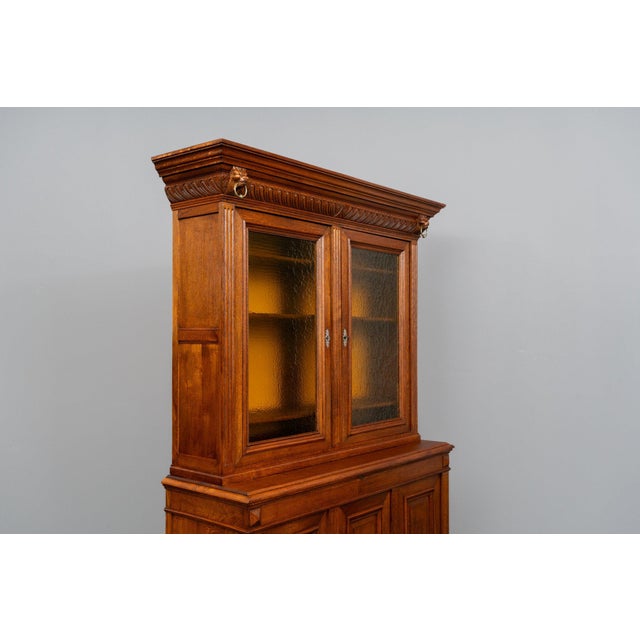 Gründerzeit Oak Bookcase, 1800s For Sale - Image 6 of 18