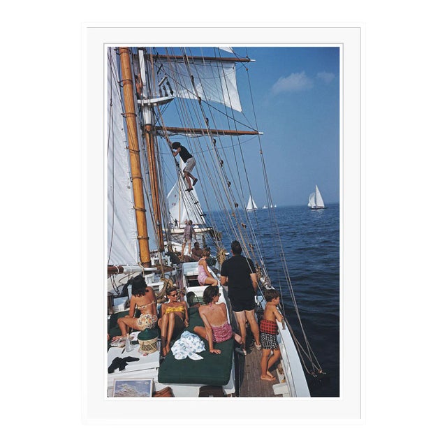 Sailing Off Boston 1959 by Slim Aarons Framed C-Print For Sale