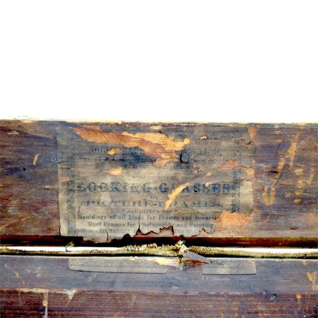 Oil on Canvas Landscape Painting With Original Gilt Wood Frame 19thC For Sale - Image 10 of 10