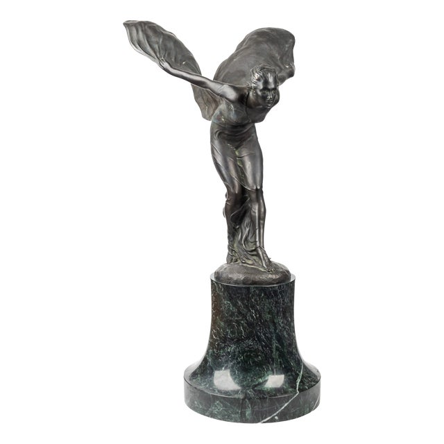Charles Sykes, Rolls Royce Spirit of Ecstasy No.13, 1890s-1910s, Bronze For Sale
