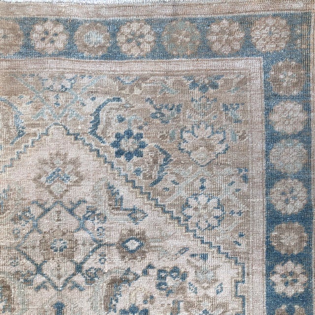 Blue Antique Persian Rug | 4x7 For Sale - Image 4 of 8