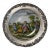 1980s Pewter and Porcelain Season Plate For Sale