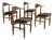 Danish Wool and Oak Chairs by Henning Kjærnulf, 1960s, Set of 4 For Sale