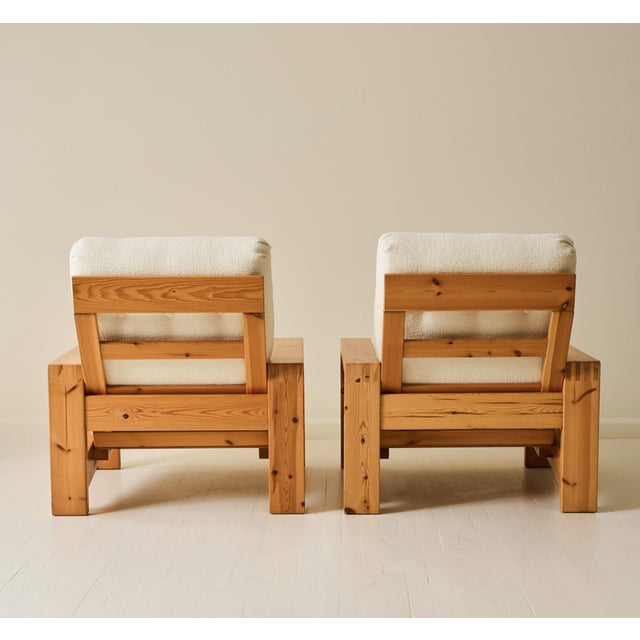 Swedish Pine Chairs, 1970's. For Sale - Image 4 of 8