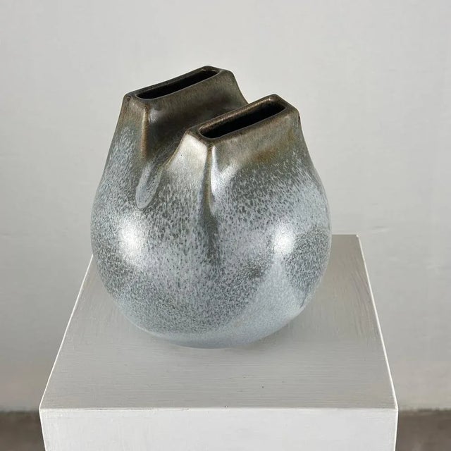 Ceramic Ceramic Vase by Franco Bucci, 1970s For Sale - Image 7 of 13