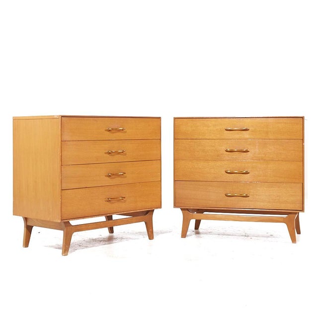 Rway Mid Century Chests - Pair Each chest measures: 34 wide x 18.5 deep 32.25 high When you purchase a piece we carefully...