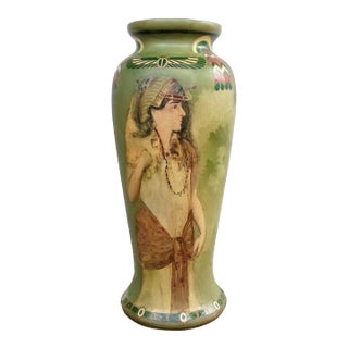 Royal Bonn Vase C. 1910 Egyptian Revival Mystical and Enchanting For Sale