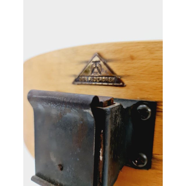 Bauhaus Swivel Office Chair in Wood by Der Ferderdreh, 1930s For Sale - Image 6 of 11