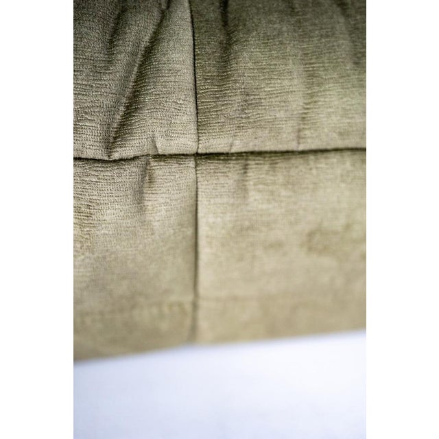Togo Lounge Chair and Khaki Velvet by Michel Ducaroy for Ligne Roset, 1973, Set of 2 For Sale - Image 18 of 18