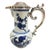 18th Century Chinese Kangxi Blue and White Porcelain and Silver Jug, 1662-1722 For Sale