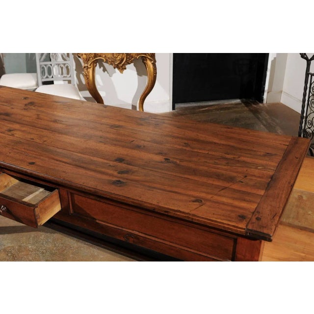 Late 18th Century French Walnut and Acacia Wood Sofa Table For Sale - Image 9 of 11