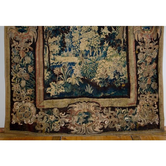 2000 - 2009 Baroque Forest View with Birds Tapestry For Sale - Image 5 of 12