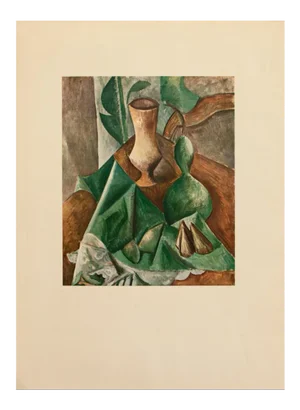 1960s After Pablo Picasso Cubist Still Life, Vintage Full-Color Print