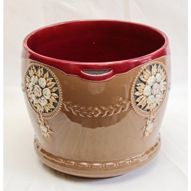 Eichwald Ceramics Flower Pot Cachepot, 1890s For Sale - Image 4 of 10