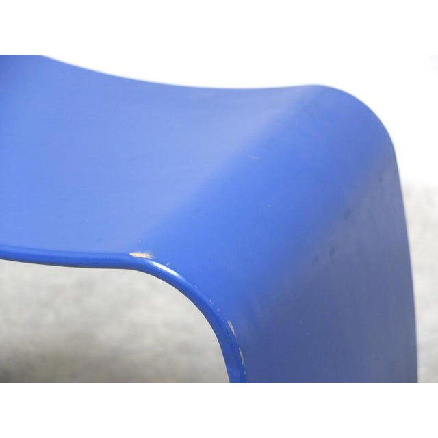 Blue M Stool by Jørgen Møller for Askman, 1990s For Sale - Image 9 of 12