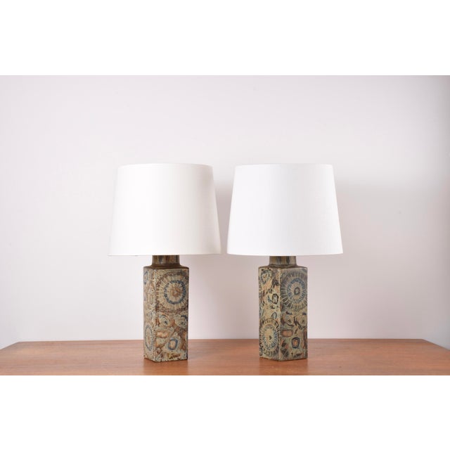 Modern Danish Baca Table Lamps by Nils Thorsson for Royal Copenhagen, 1970s, Set of 2 For Sale - Image 13 of 13