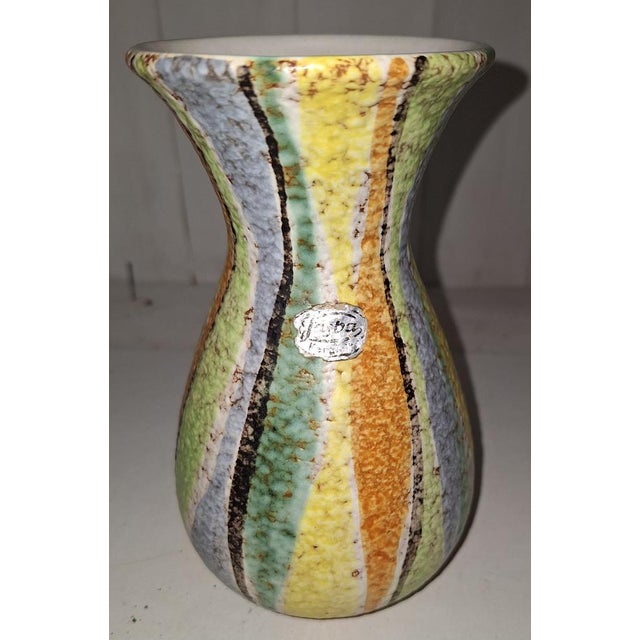 Mid-Century Modern Mid-Century Ceramic Vase from Jasba, 1950s For Sale - Image 3 of 5