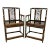 Antique Pair Chinoiserie Fretwork Bamboo Chairs For Sale