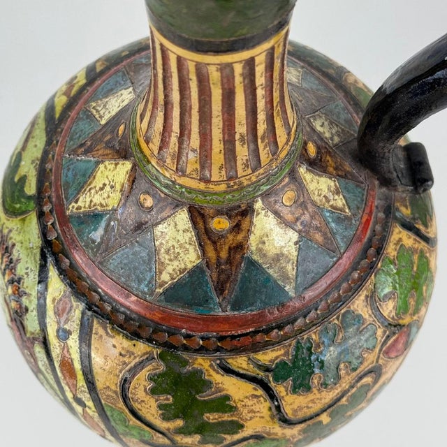 Ceramic Large Vintage Art Deco Decorative Ceramic Jug, 1920s For Sale - Image 7 of 18