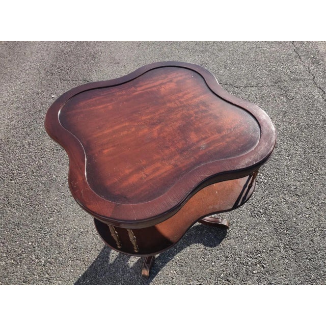 Early Twenty Century Vintage Two Tier Tea Table RDV For Sale In Washington DC - Image 6 of 12