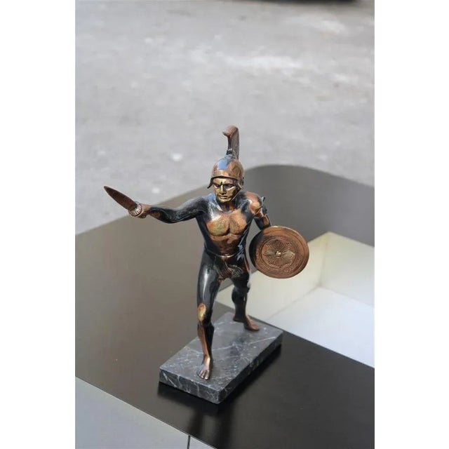 1950s Italian Sculpture of Roman Warrior or Gladiator, 1950s For Sale - Image 5 of 11