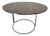 Round Dining Table in Granite and Chrome from Giotto Stoppino, 1970s For Sale