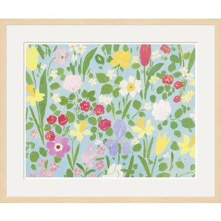 Daffodils Art Print in Maple Frame by Paule Marrot For Sale