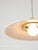 White Vintage Italian Brass and Metal Saucer Pendant Lamp, 1970s For Sale - Image 8 of 18