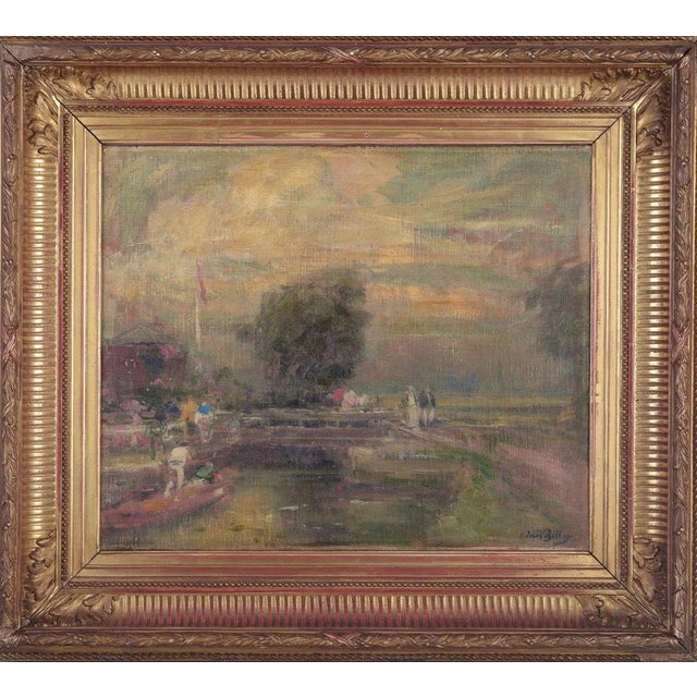 Eugène-Louis Gillot, Scene of Rural Life, Oil on Canvas, Framed For Sale - Image 10 of 10