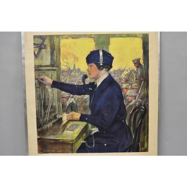 Original 1918 Ywca Wwi Poster 'Back Our Girls Over There' by Clarence Underwood For Sale - Image 13 of 16