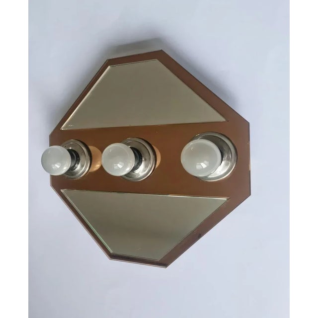 Beige Mirror Wall Lamp from Fischer Leuchten, Germany, 1980s For Sale - Image 8 of 12