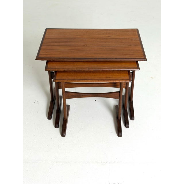 Nesting Tables in Teak, 1960s, Set of 3 For Sale - Image 3 of 11