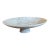 Vintage Italian Gray Veined Alabaster Marble Compote Tazza For Sale
