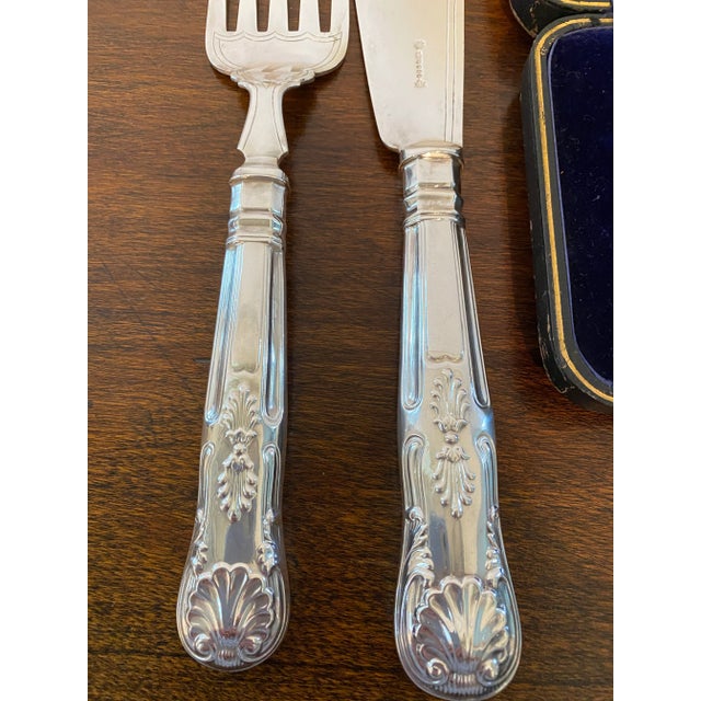 English Kings Pattern Silver Serving Set - Set of 2 For Sale - Image 3 of 7