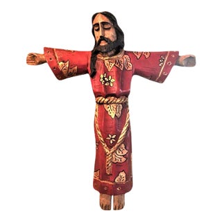 Mexican Santo Sculpture of 'Cristo Rey Bizantino' by Jorge Morales Europa - Early 21st Century For Sale
