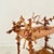Mid-Century Bar Cart in Brown Burl, Plywood and Root Wood, 1960s For Sale - Image 6 of 14