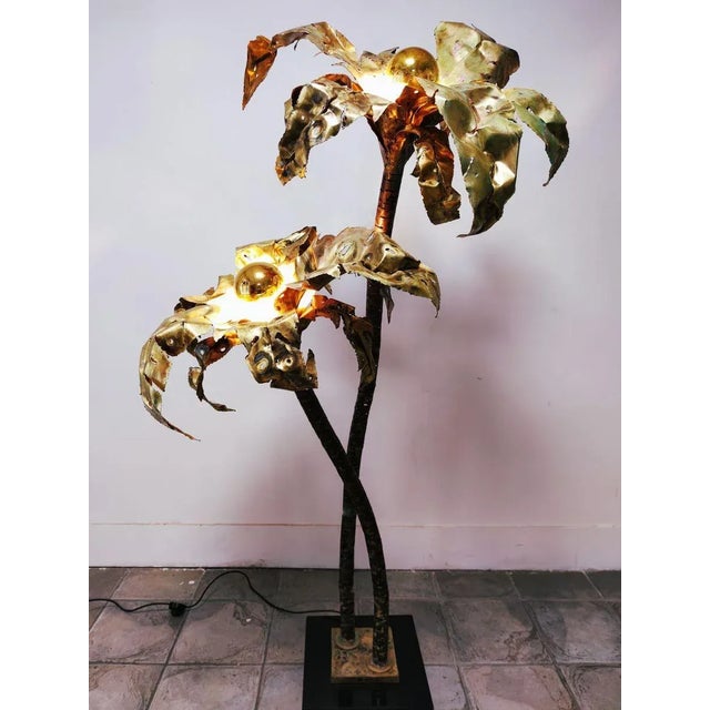 Vintage Brass Palm Lamp For Sale - Image 18 of 18