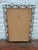 Rectangular mirror from the 1950s-60s on a brass frame