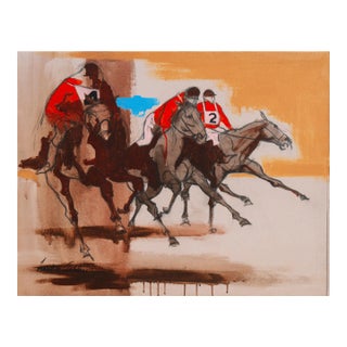 'Steeplechase, Los Altos Hunt' by Frank Ashley, St. Martin's School, Pennsylvania Academy of Fine Arts, Art Students' League, Carmel Art Association For Sale