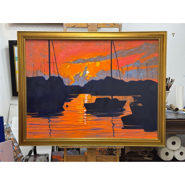 Sunrise in the Harbor Redux For Sale In Chicago - Image 6 of 7