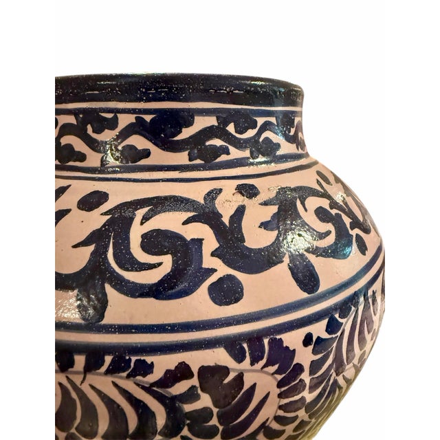 Holly Hunt Blue and White Majolica Vases- A Set of 4 For Sale - Image 4 of 11