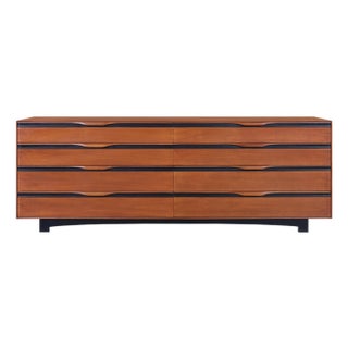 1950s Glenn of California Walnut Dresser by John Kapel For Sale