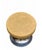 Light Brown Faux Leather and Chrome-Plated Tulip Base Round Stool. Italy, 1970s For Sale - Image 4 of 8