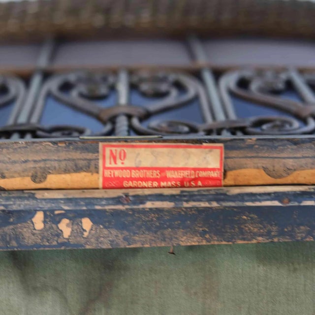 Heywood Wakefield Loveseat Antique Wicker For Sale In Providence - Image 6 of 8