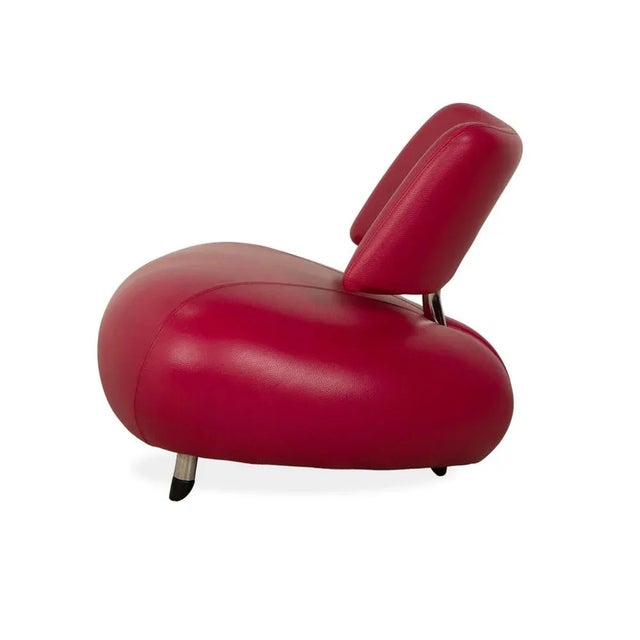 Space Age Pallone Leather Chair from Leolux For Sale - Image 11 of 12