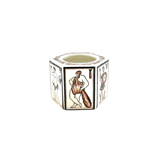 Per Scriver Classico Ashtray by Gio Ponti for San Cristoforo Richard Ginori, Italy 1923, 1920s For Sale - Image 11 of 11