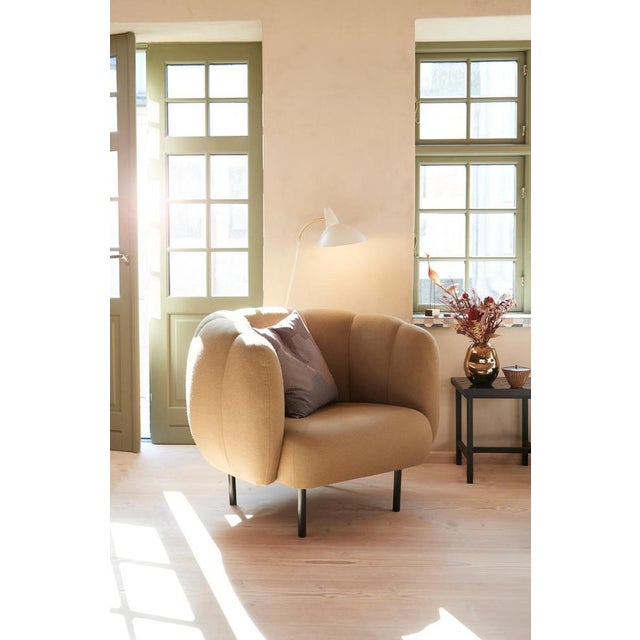 Cape Lounge Chair with Stitches Forest Green by Warm Nordic For Sale - Image 10 of 15