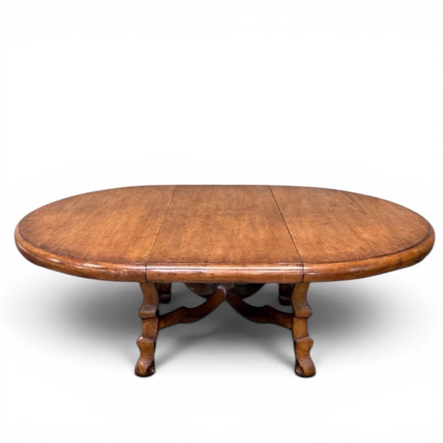 2000 - 2009 Dessin Fournir Large Extendable Spanish Style Dining Table For Sale - Image 5 of 11