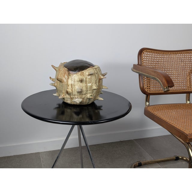 Ceramic Large Organic Glazed Stoneware Chestnut, 20th Century For Sale - Image 7 of 9